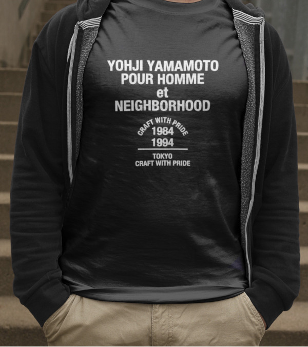 Yohji Yamamoto Pour Homme Et Neighborhood Since 1994 1984 Tokyo Craft With Pride T-Shirt