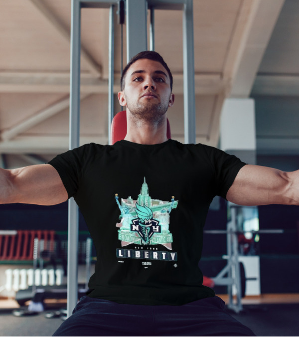 New York Liberty Broadway Atlantic Ave WNBA Statue Of Liberty Empire State Building T-Shirt