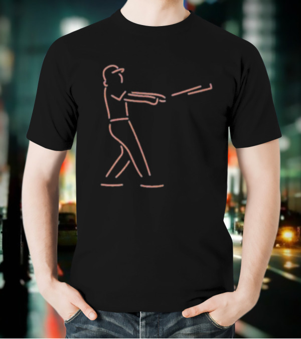 New York Mets Francisco Lindor Batting Outline T-Shirt