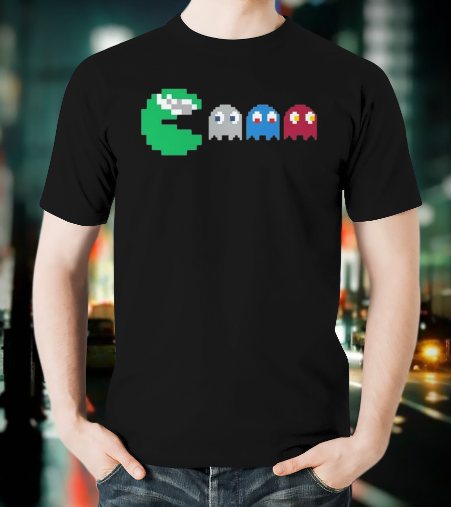 NFC East Rivalry Pac-Man Ghosts Football Theme T-Shirt