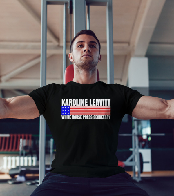Karoline Leavitt White House Press Secretary American Flag Design T-Shirt