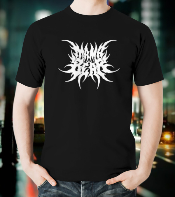 Mama Bear Metal Tribal Flame Style T-Shirt