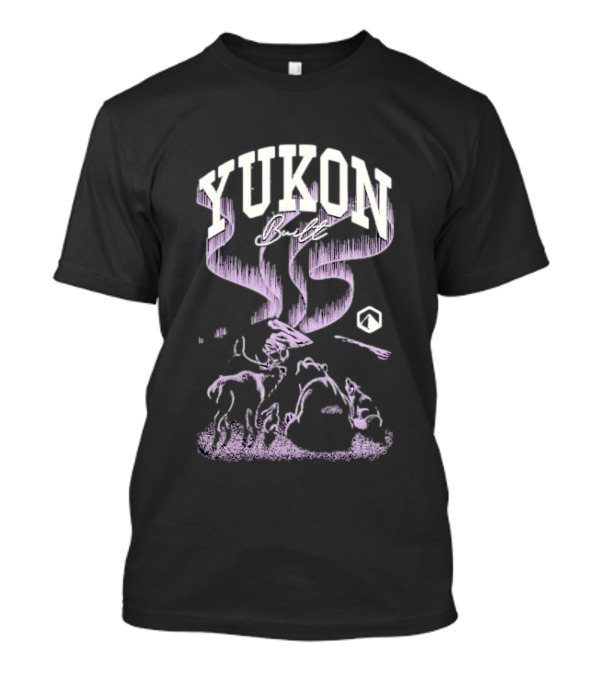 Yukon Built Northern Lights Social Club Scenery T-Shirt