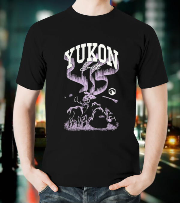 Yukon Built Northern Lights Social Club Scenery T-Shirt