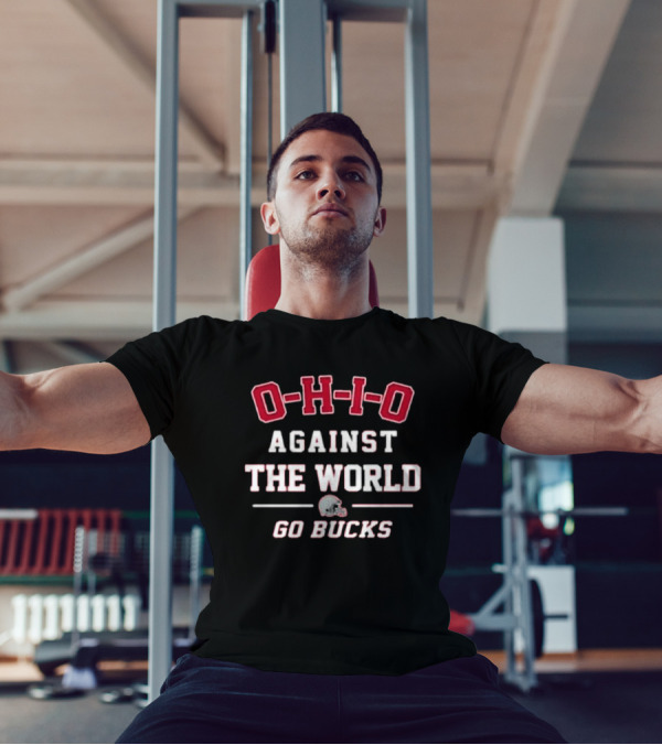 Ohio Against The World Go Bucks Helmet 2025 T-Shirt