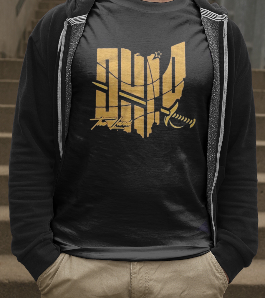 Ohio Cleveland The Land 2025 Basketball Star T-Shirt