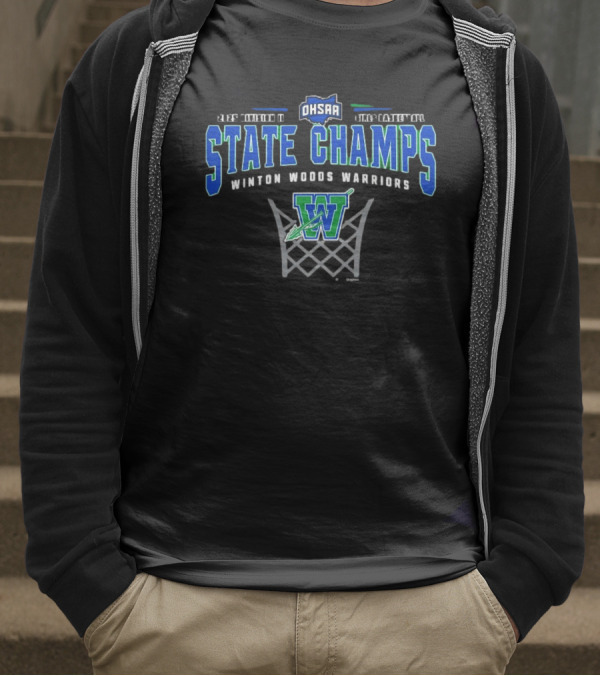 OHSAA 2025 Division II State Champs Winton Woods Warriors Basketball T-Shirt