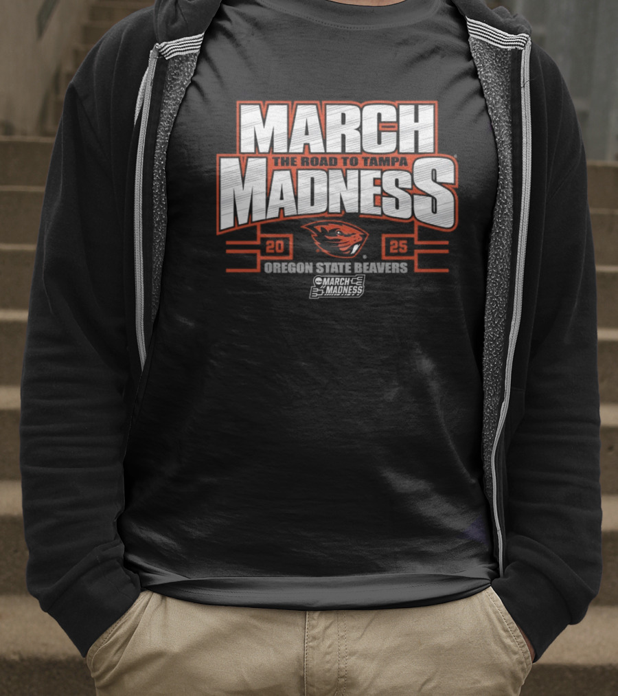 Oregon State Beavers March Madness The Road To Tampa College Sports 2025 T-Shirt