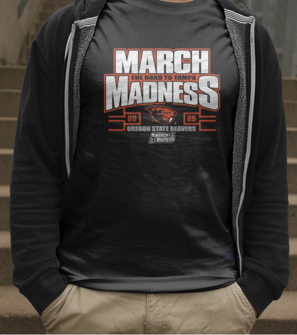 Oregon State Beavers March Madness The Road To Tampa College Sports 2025 T-Shirt