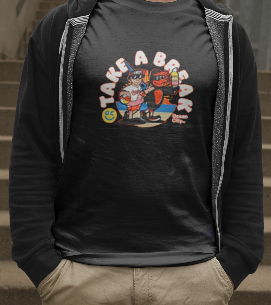 Orioles Take A Break Ocean City Beach OC T-Shirt