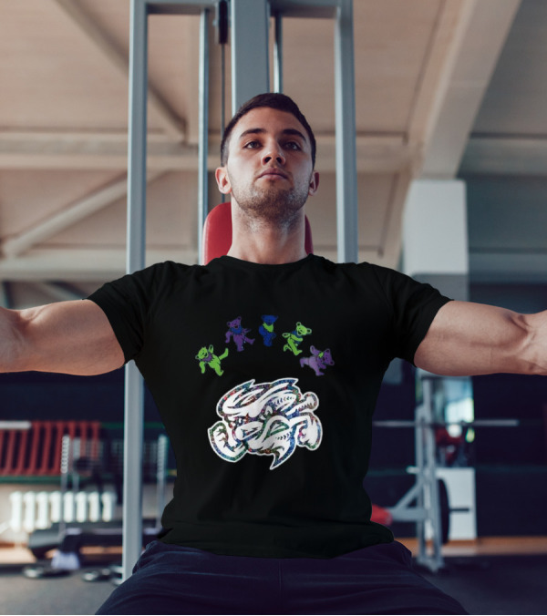 Omaha Storm Chasers Grateful Dead Night 2025 Baseball Dancing Bears T-Shirt