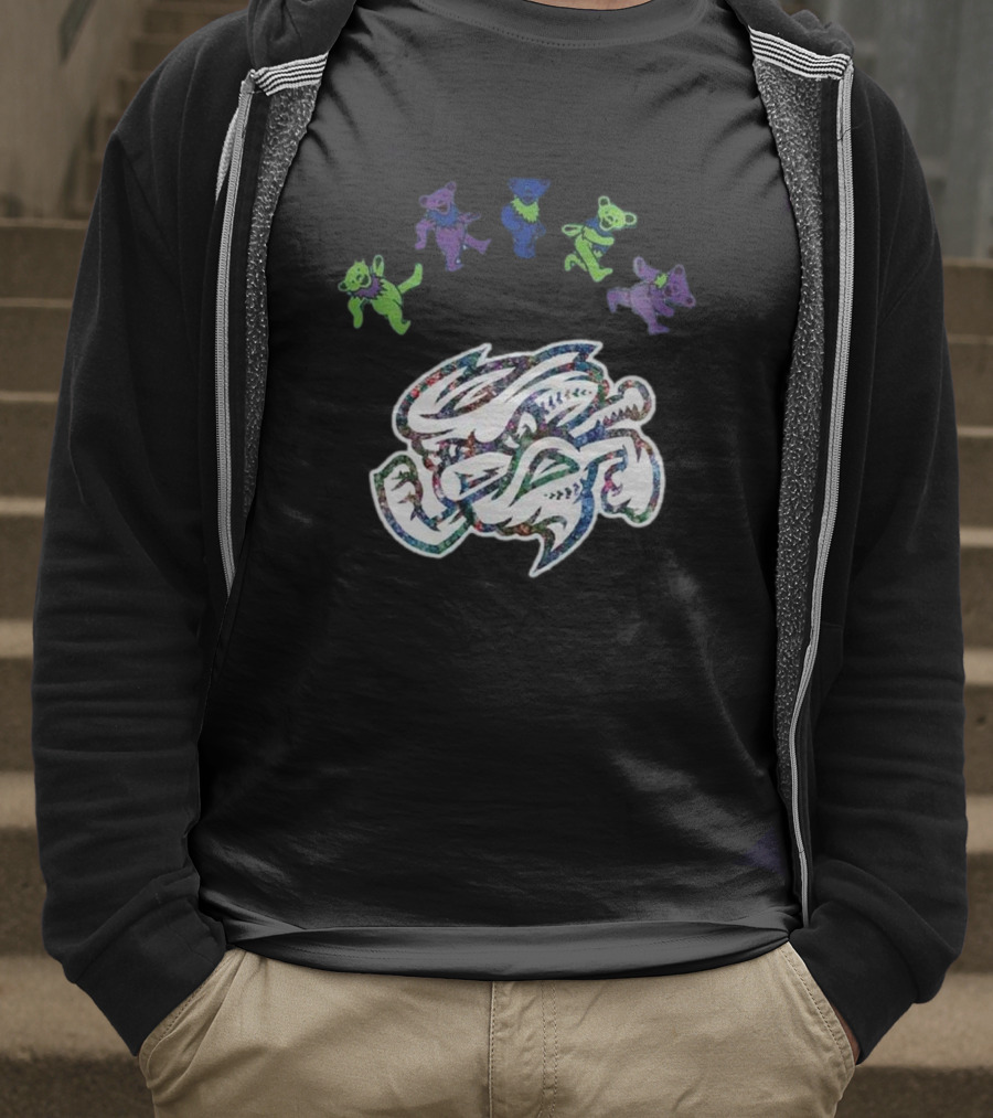 Omaha Storm Chasers Grateful Dead Night 2025 Baseball Dancing Bears T-Shirt