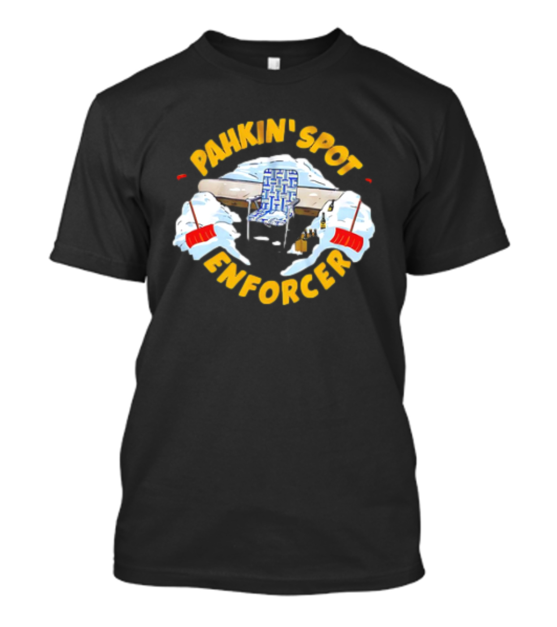 Pahkin’ Spot Enforcer Hockey Ice Rink Shovels T-Shirt