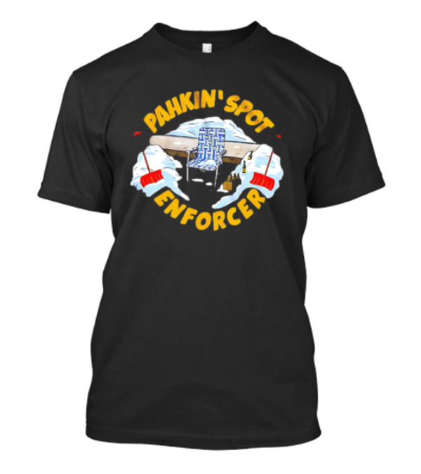 Pahkin’ Spot Enforcer Hockey Ice Rink Shovels T-Shirt