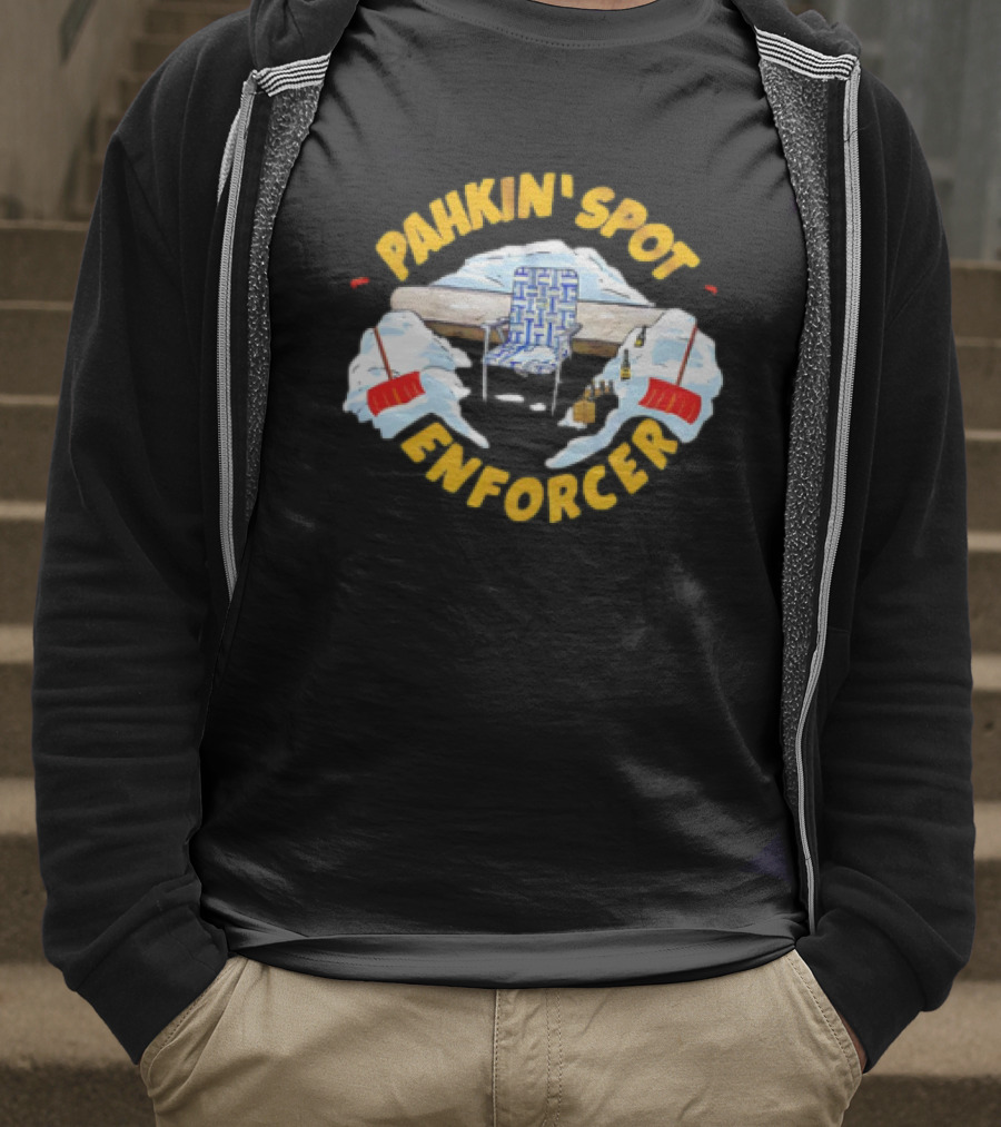 Pahkin’ Spot Enforcer Hockey Ice Rink Shovels T-Shirt