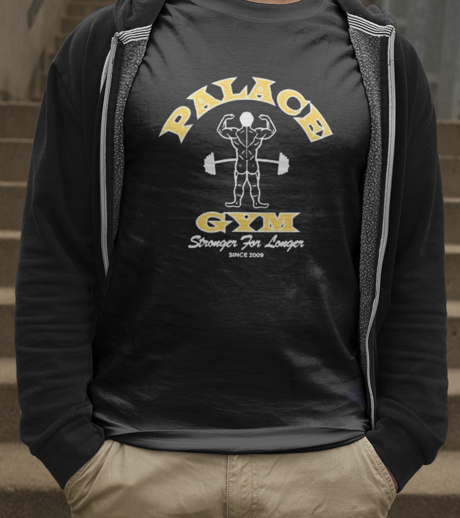 Palace Gym Stronger For Longer Muscle Icon Since 2009 T-Shirt