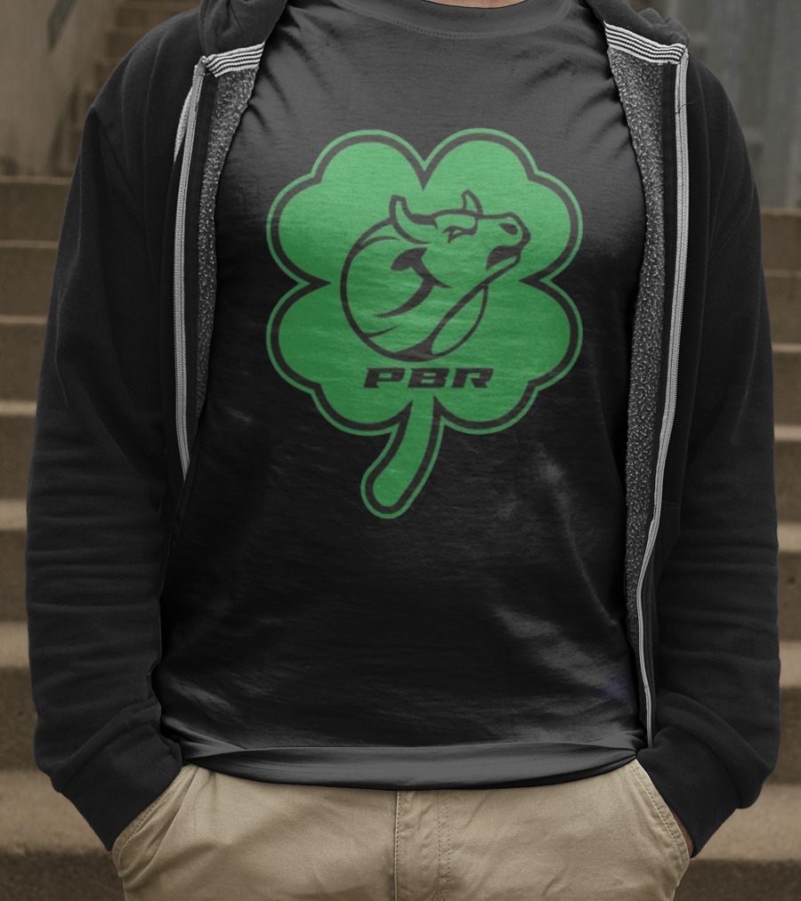 PBR Bull Head Clover Emblem T-Shirt
