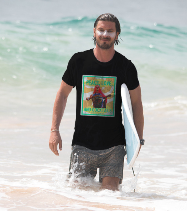 World Of S Peace Love And Cocktails T-Shirt