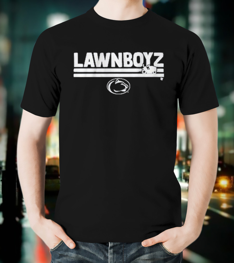 Penn State Lawn Boyz Football College Team Emblem T-Shirt
