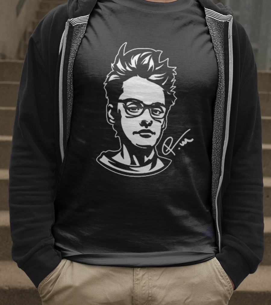 Petteri Mäkiranta Signature Illustration With Glasses And Spiky Hair T-Shirt