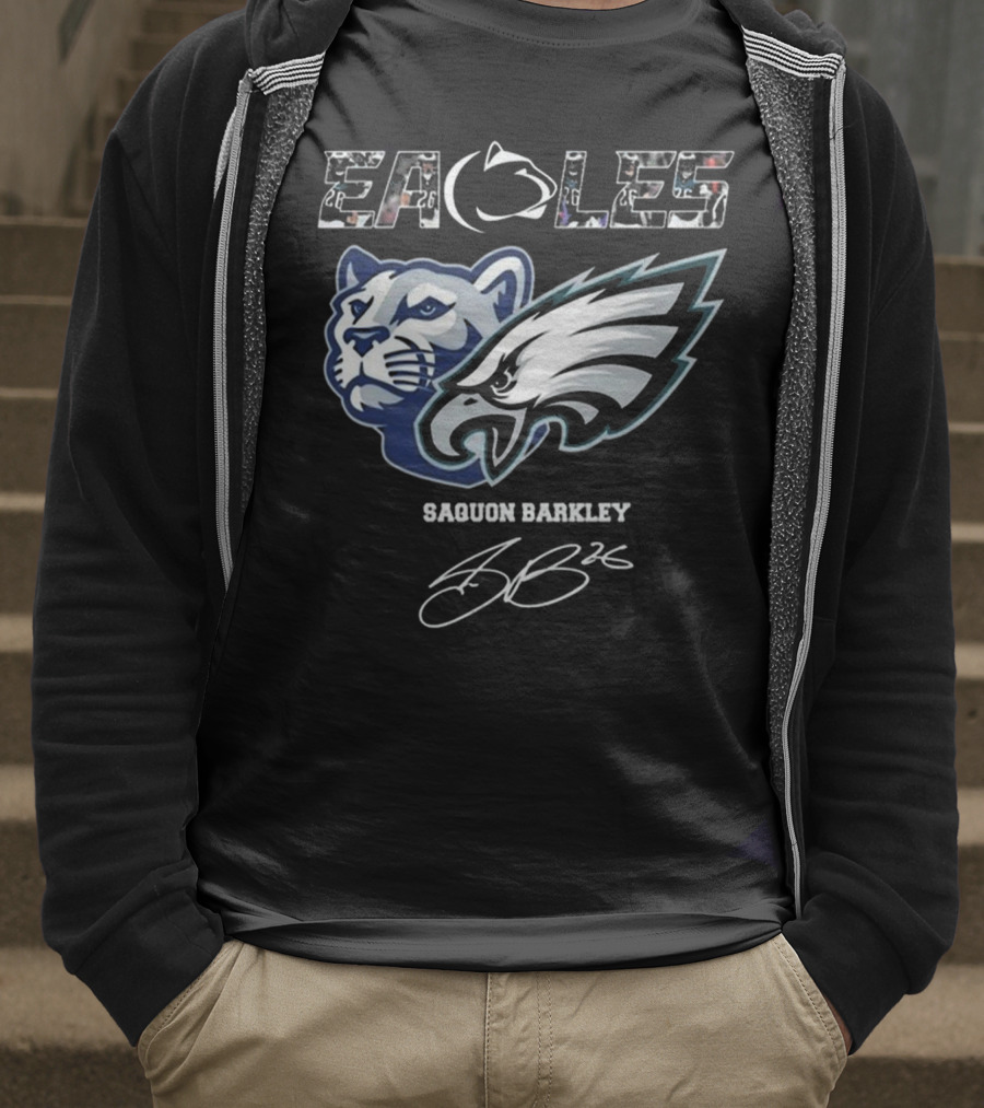Eagles Penn State Saquon Barkley Signature T-Shirt