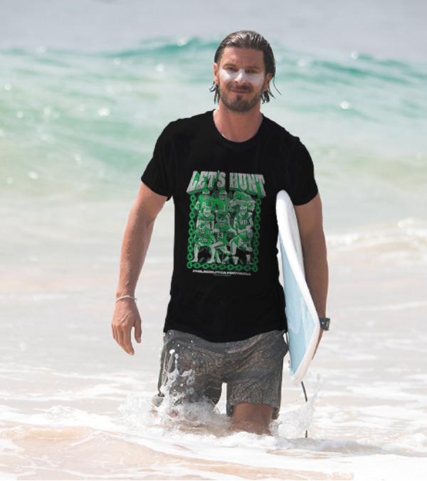 Philadelphia Eagles Let's Hunt Football Team Green Players T-Shirt