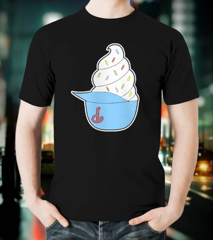 Philadelphia Phillies Ice Cream Helmet With Sprinkles T-Shirt
