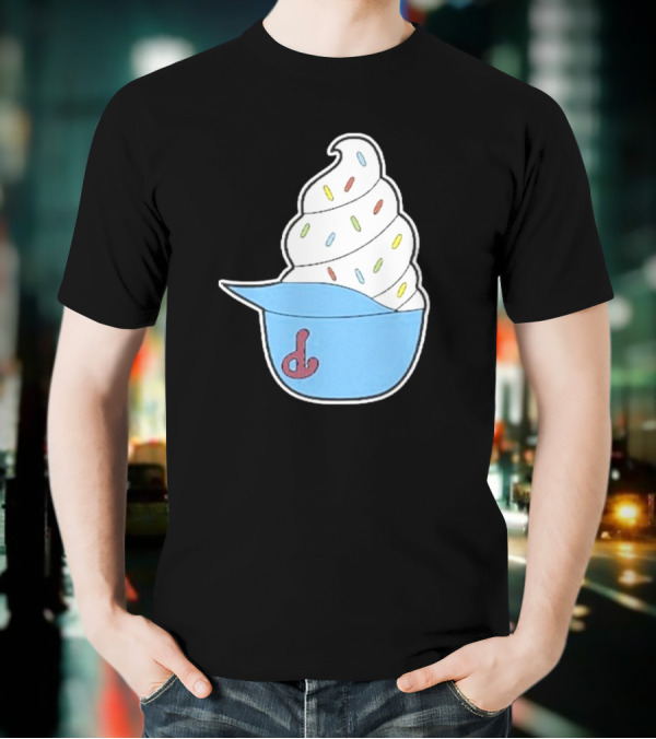 Philadelphia Phillies Ice Cream Helmet With Sprinkles T-Shirt