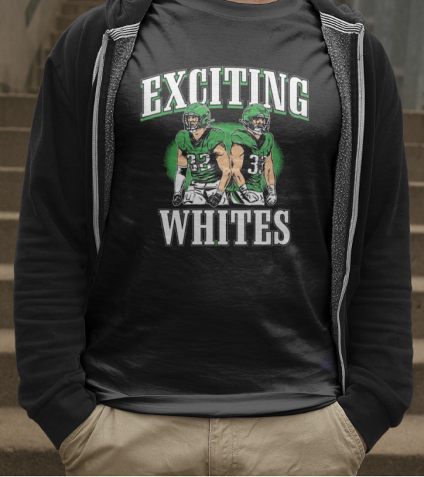 Exciting Whites Philly 2025 Football Players In Green Jerseys T-Shirt