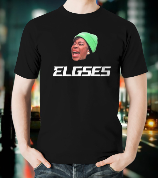 Philly Mayor Cherelle Parker Elgses Green Beanie Image T-Shirt