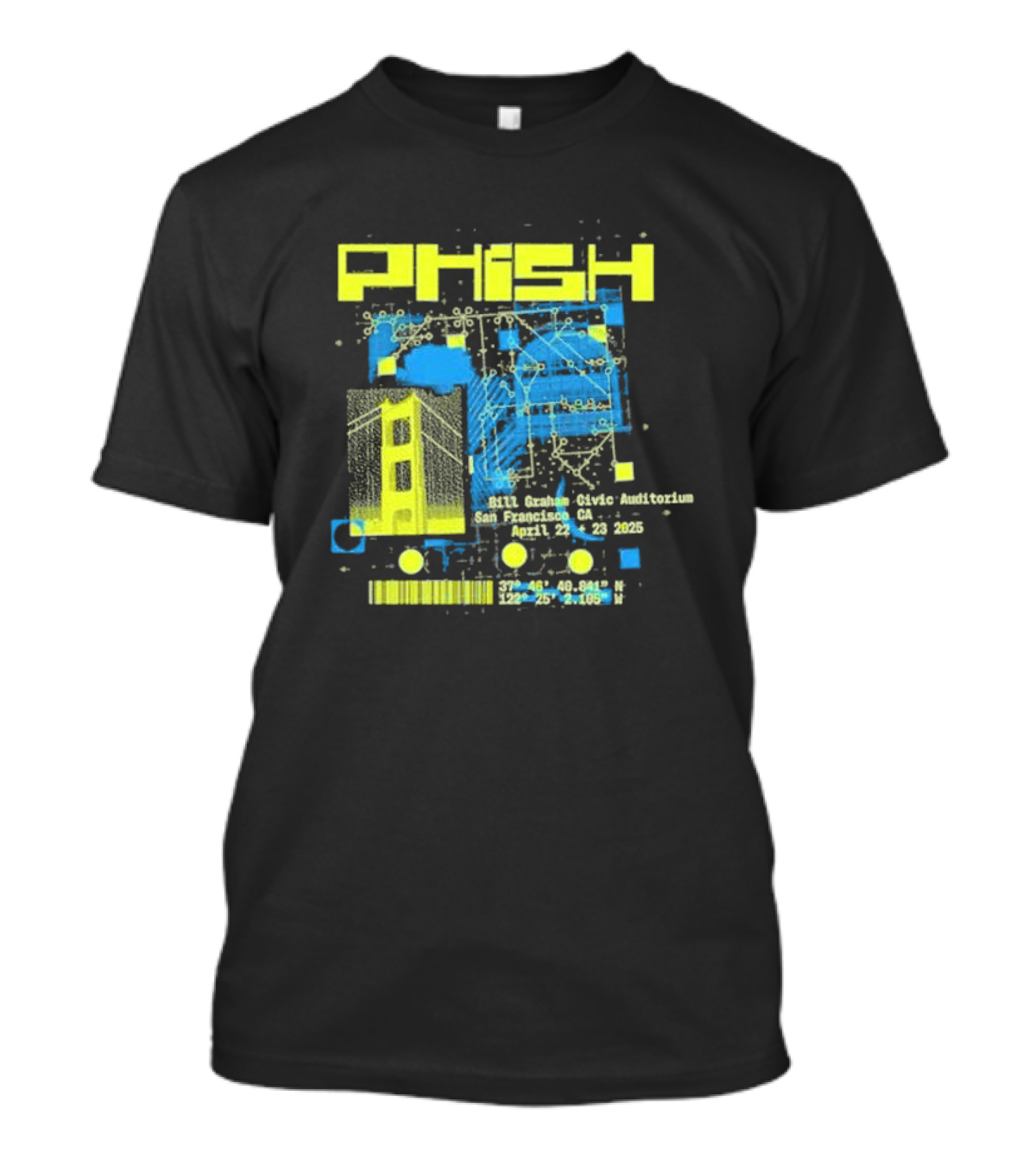 Phish San Francisco California April 22nd And 23rd 2025 T-Shirt