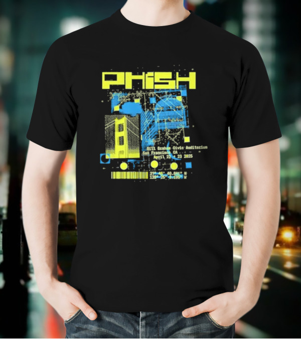 Phish San Francisco California April 22nd And 23rd 2025 T-Shirt
