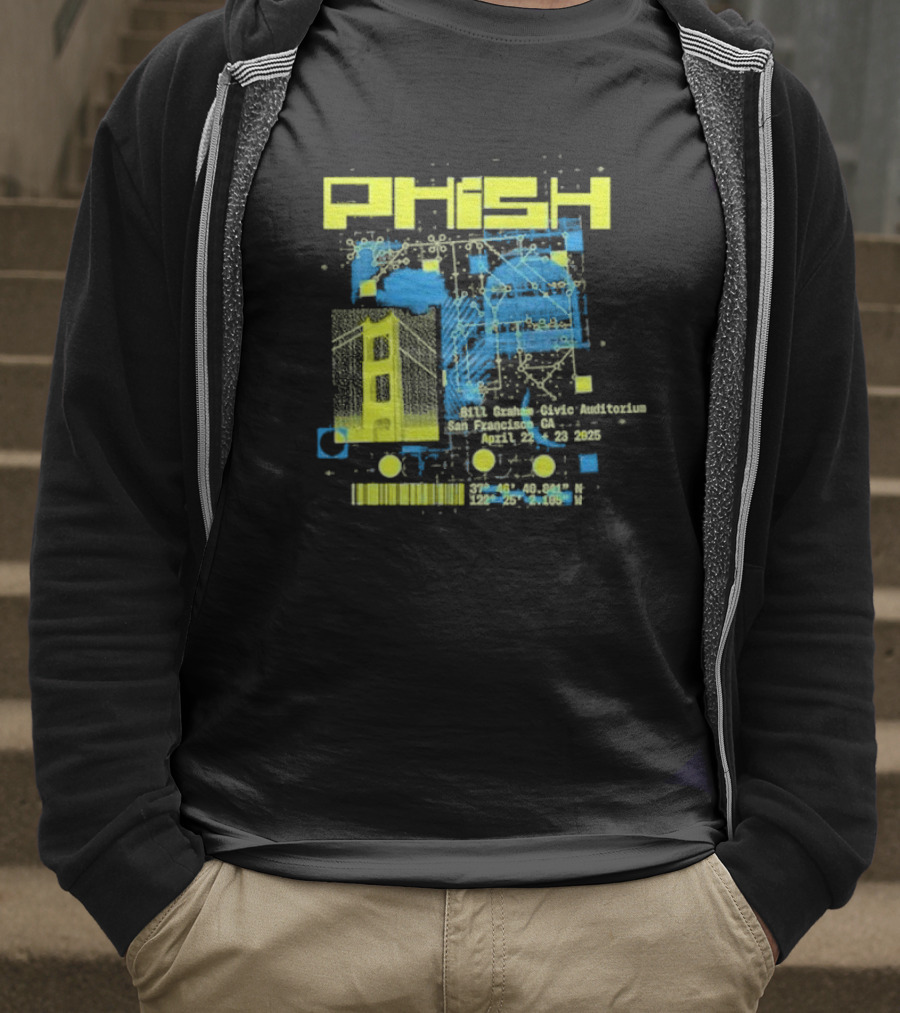 Phish San Francisco California April 22nd And 23rd 2025 T-Shirt