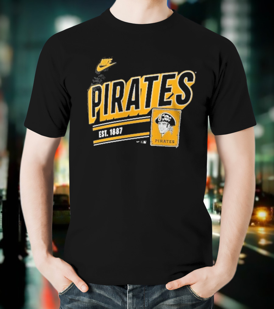 Nike Pittsburgh Pirates Est. 1887 Cooperstown Collection Retro T-Shirt