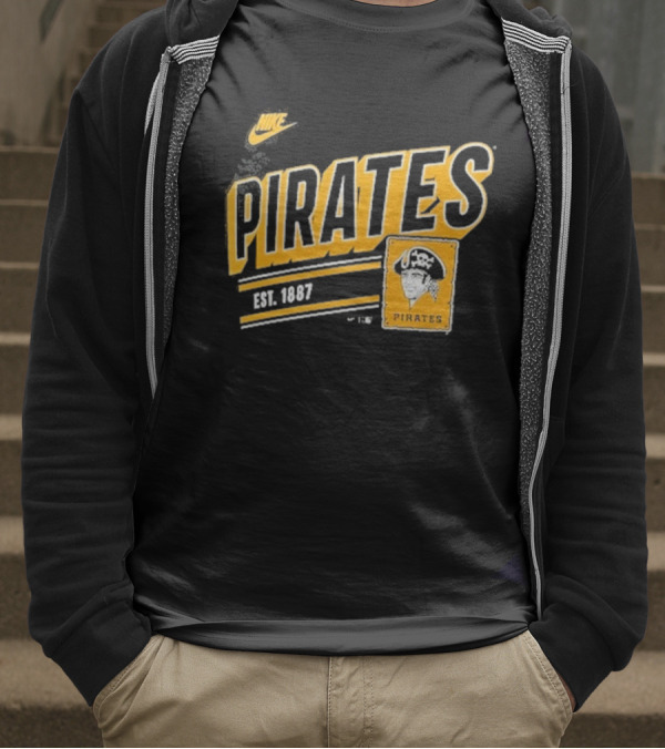 Nike Pittsburgh Pirates Est. 1887 Cooperstown Collection Retro T-Shirt