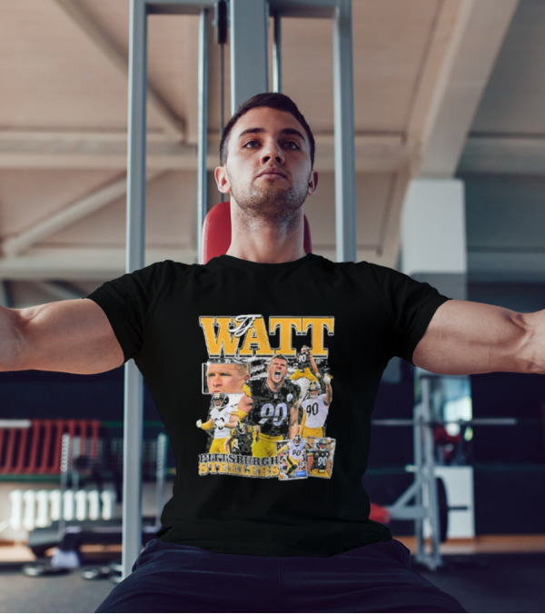Pittsburgh Steelers TJ Watt 90 Collage T-Shirt
