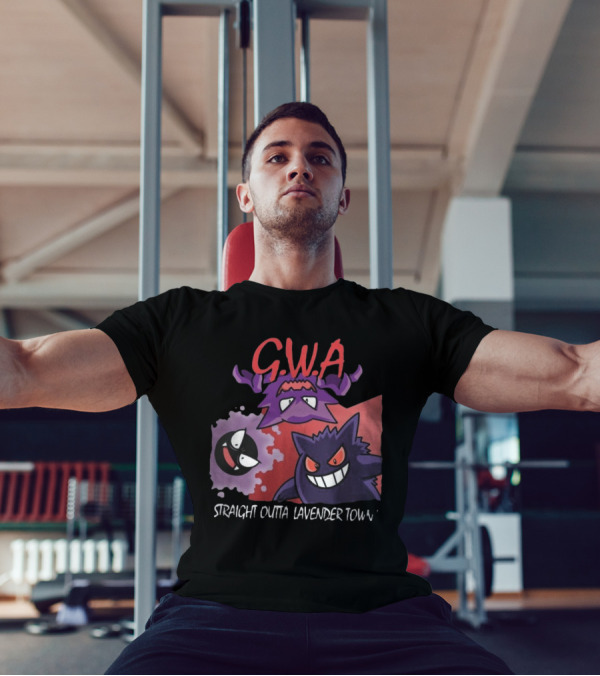 G.W.A Straight Outta Lavender Town Gengar Haunter Gastly T-Shirt