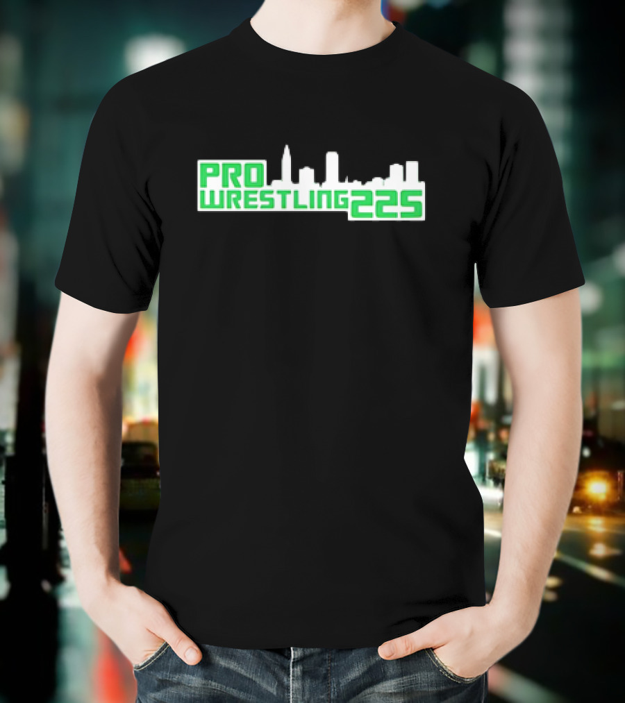 Pro Wrestling 225 Skyline Design T-Shirt