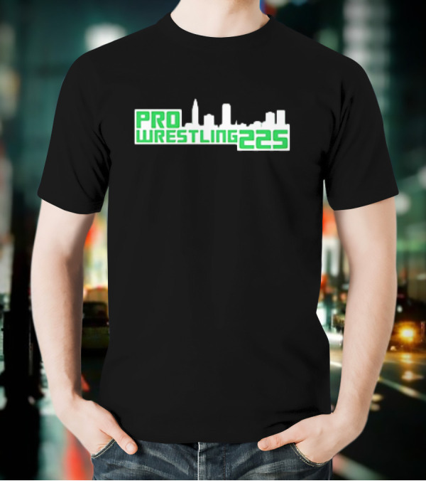 Pro Wrestling 225 Skyline Design T-Shirt