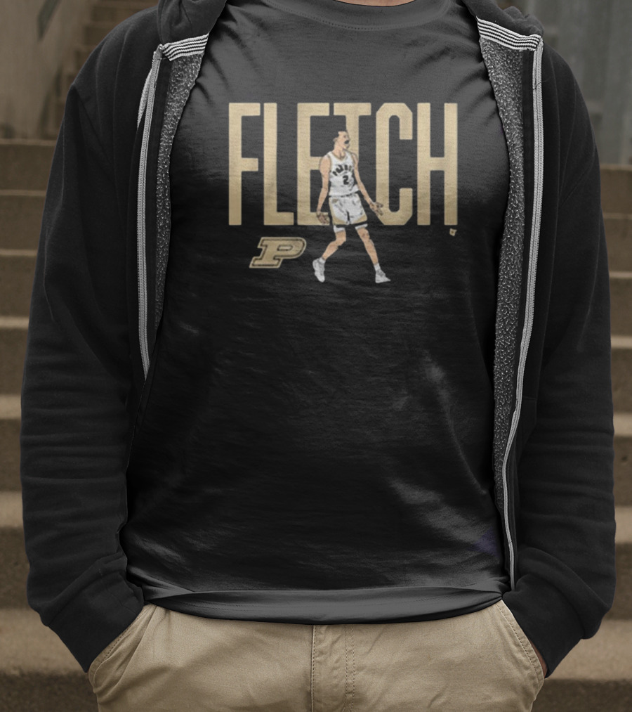 Purdue Basketball Fletch P T-Shirt