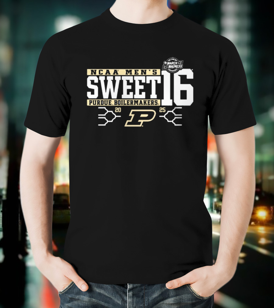 Purdue Boilermakers NCAA Men's Sweet 16 March Madness 2025 T-Shirt
