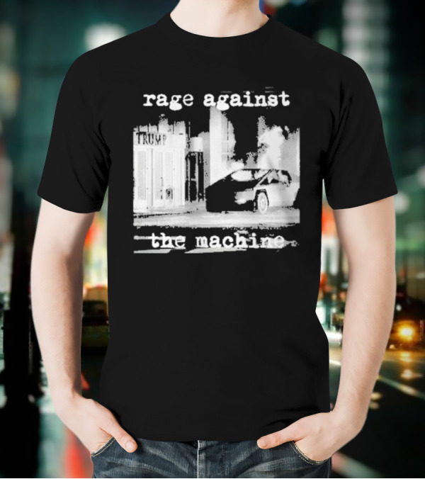 Rage Against The Machine Car Explosion Outside Building T-Shirt