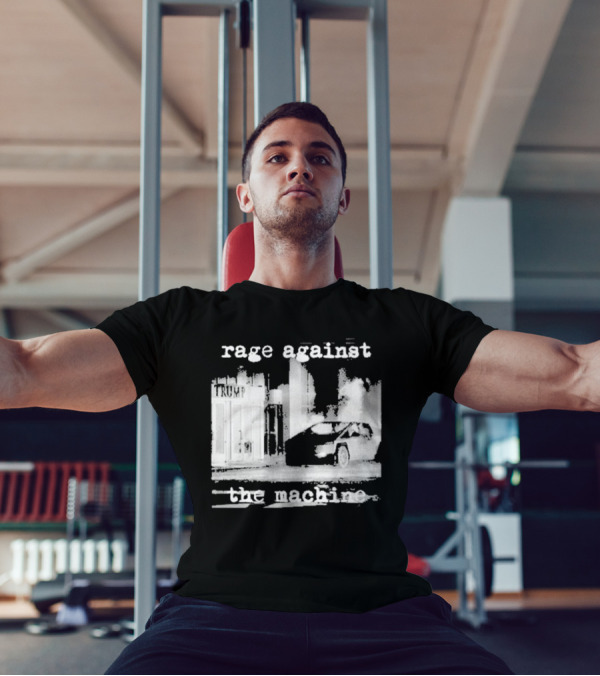 Rage Against The Machine Car Explosion Outside Building T-Shirt