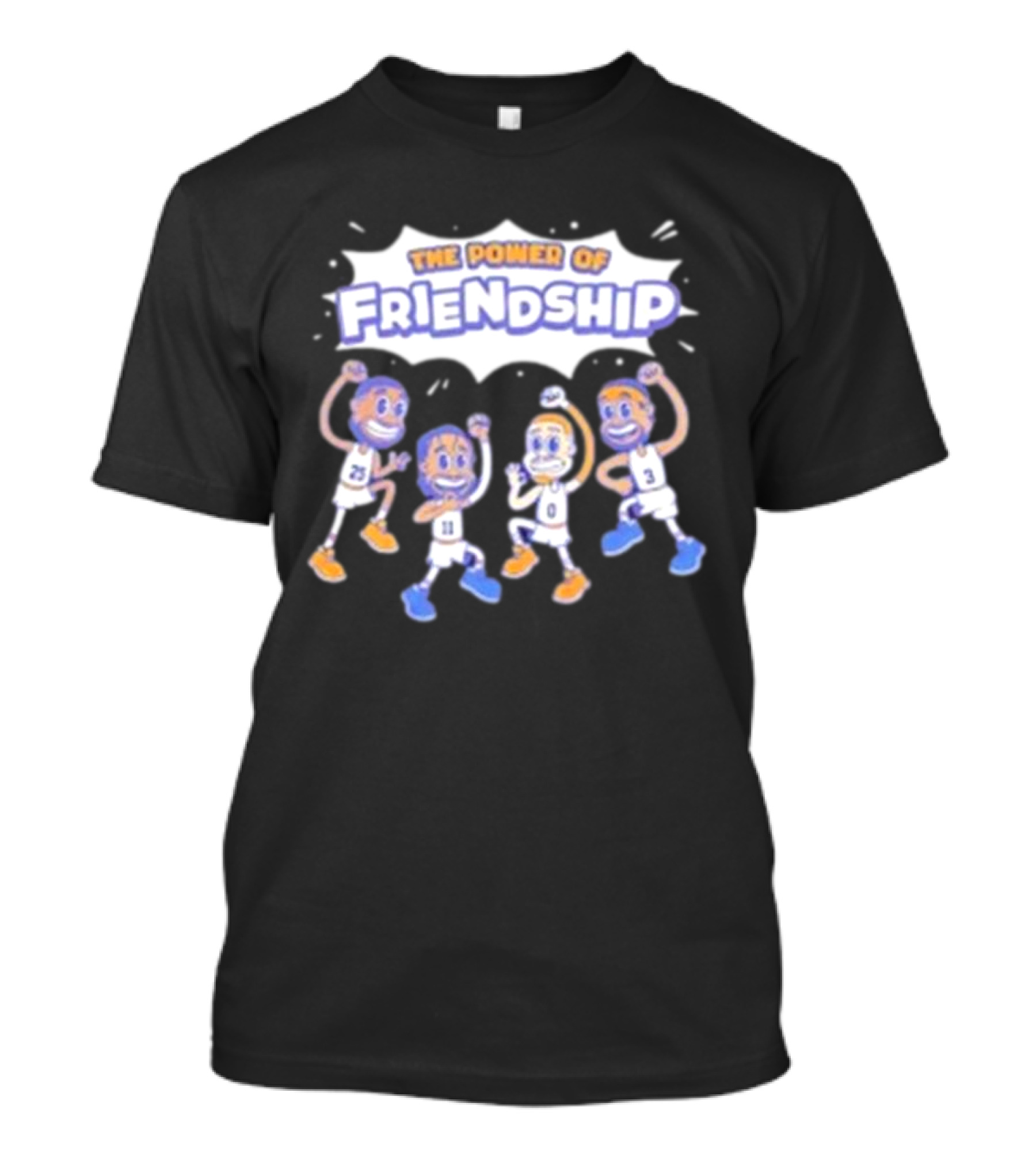 The Power Of Friendship New York Knicks Basketball Characters T-Shirt