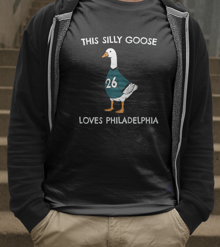 This Silly Goose Loves Philadelphia Number 26 T-Shirt