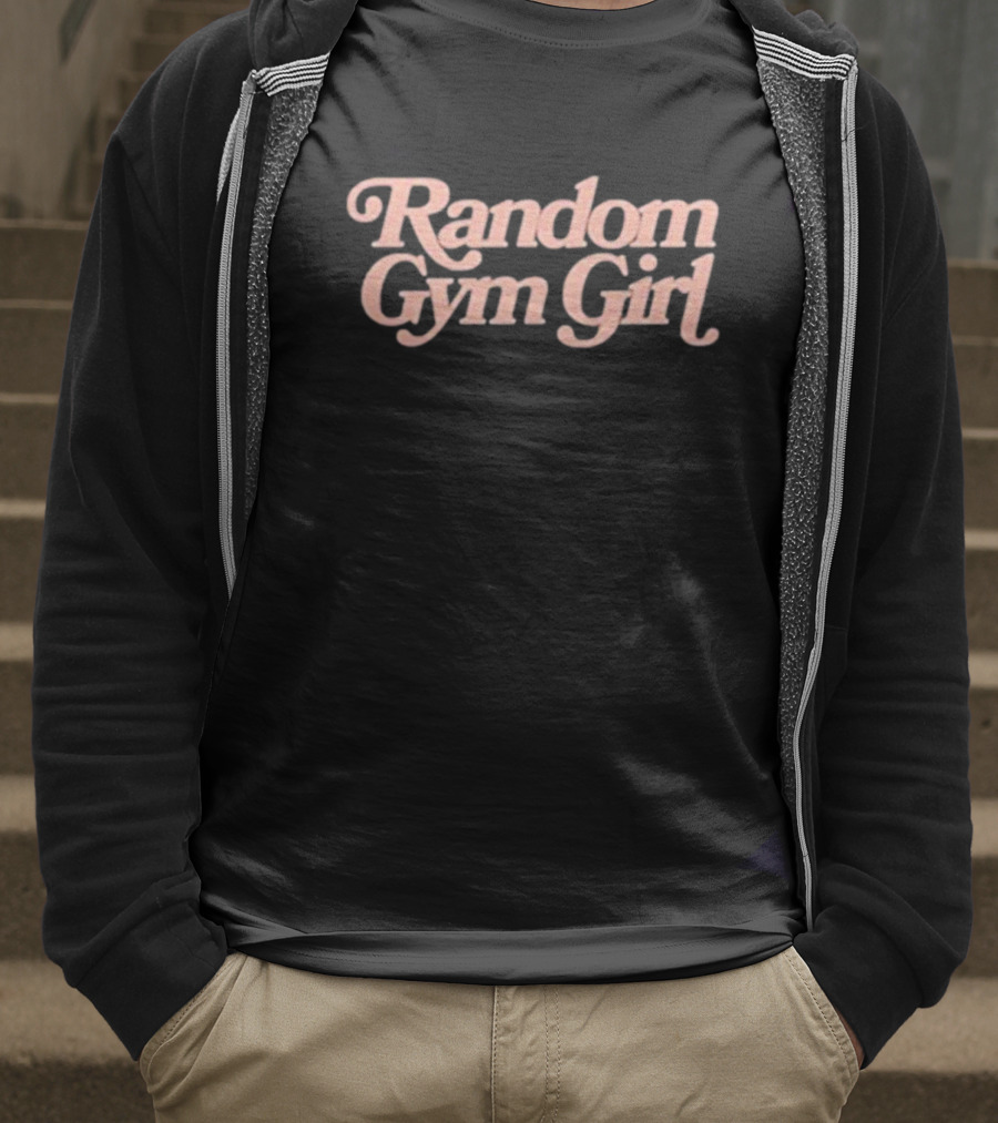 Random Gym Girl Pastel Text Typography T-Shirt