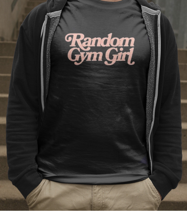 Random Gym Girl Pastel Text Typography T-Shirt