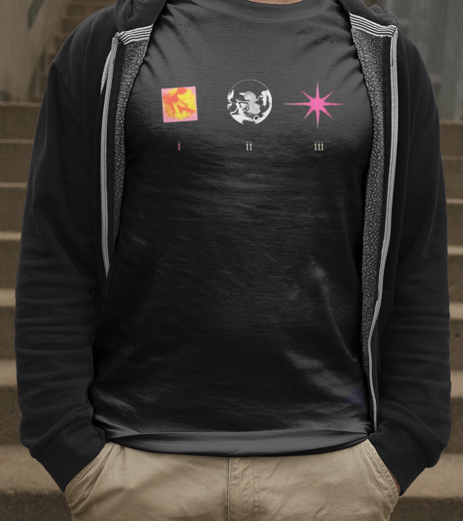 RAYE I Ii Iii Let There Be Light Square Circle Star T-Shirt