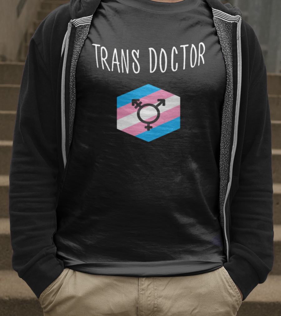 Trans Doctor Pride Symbol Hexagon T-Shirt
