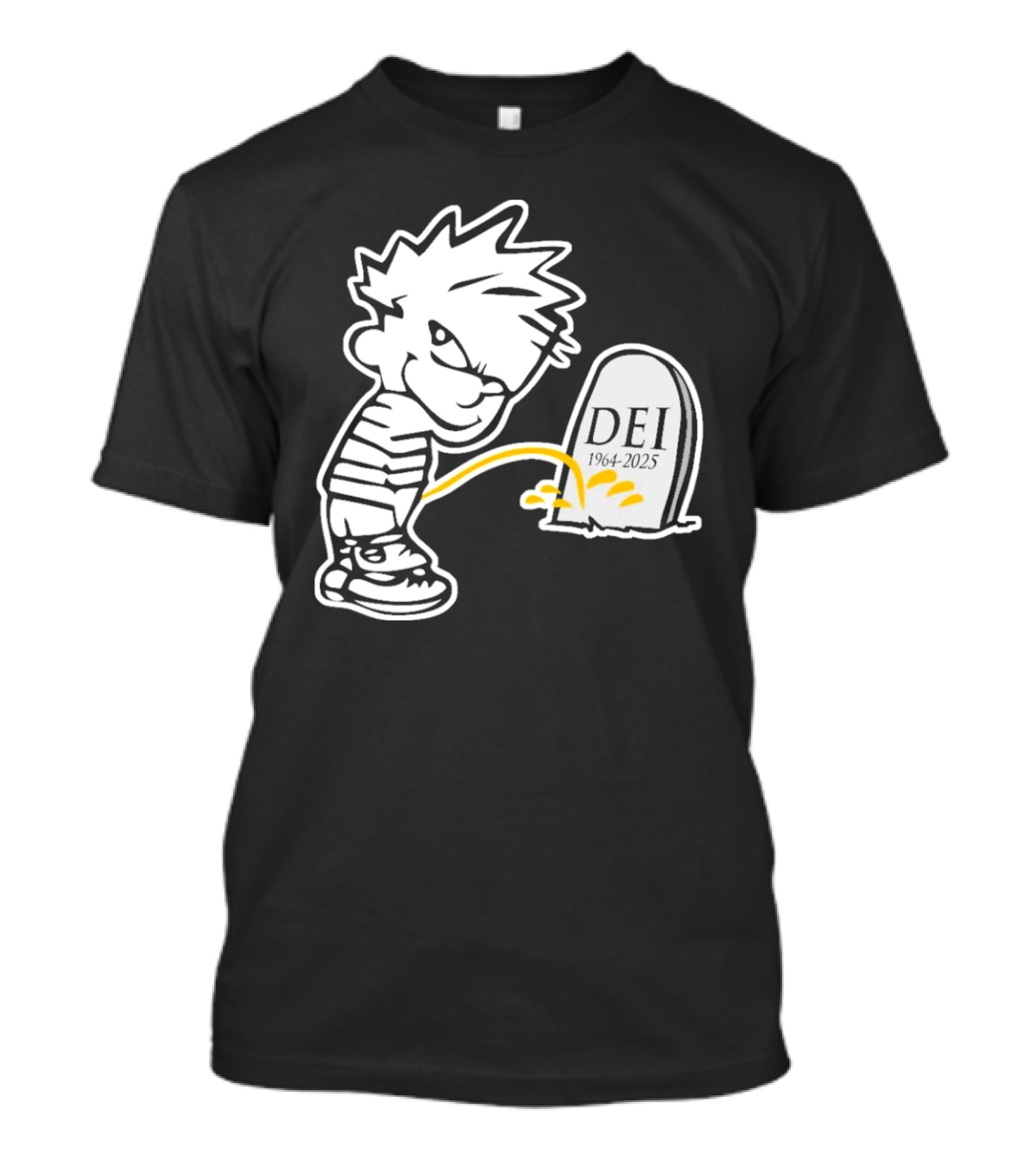 RIP DEI 1964-2025 Comic Tribute With Cartoon Character T-Shirt